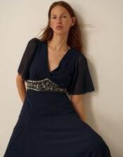 Sienna Embellished Maxi Dress, Blue (NAVY), large