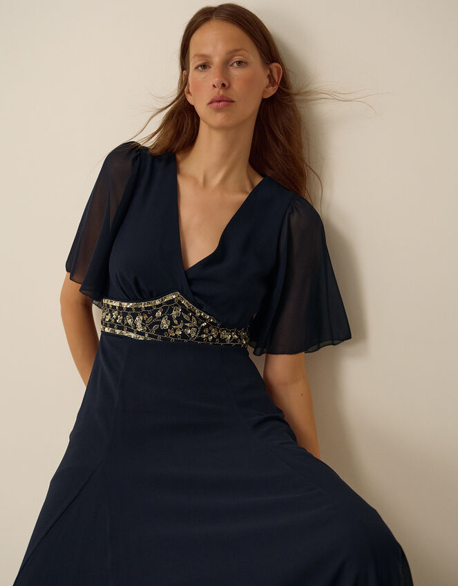 Sienna Embellished Maxi Dress, Blue (NAVY), large