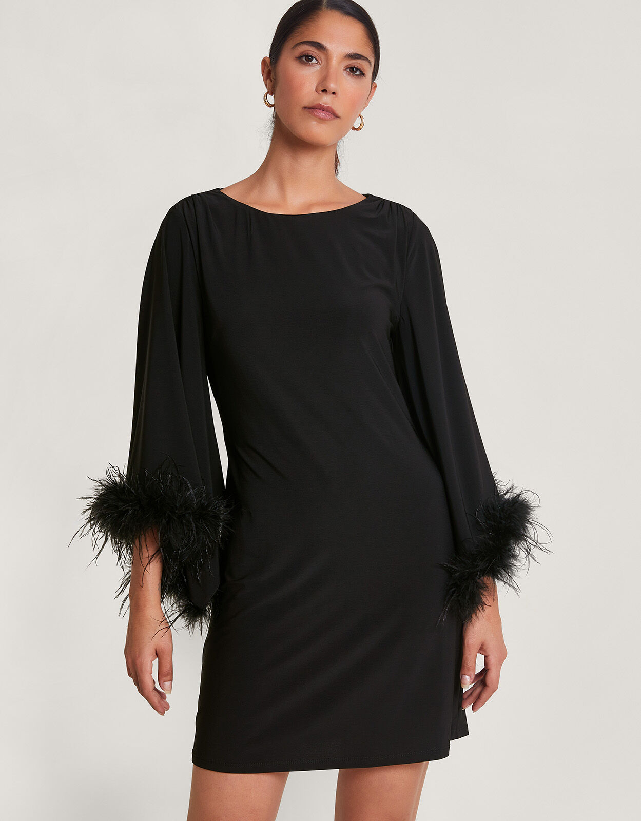 Monsoon feather deals dress