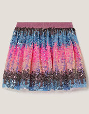 Ombr&eacute; Sequin Skirt, Multi (MULTI), large