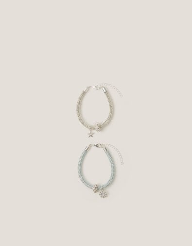 2-Pack Star & Snowflake Tube Bracelets, , large