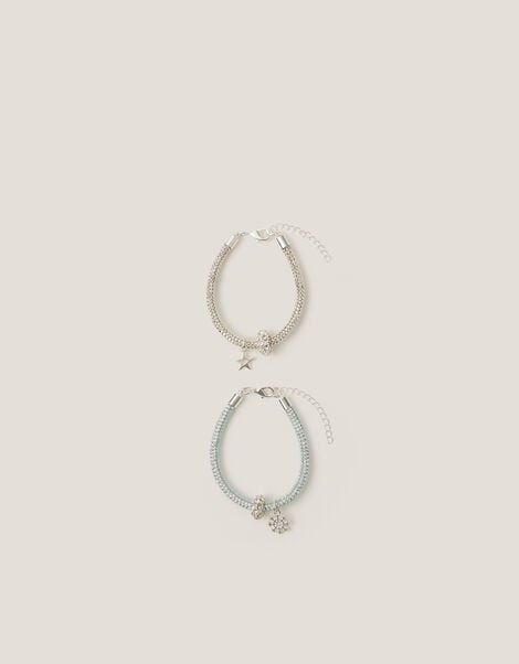 2-Pack Star & Snowflake Tube Bracelets, , large