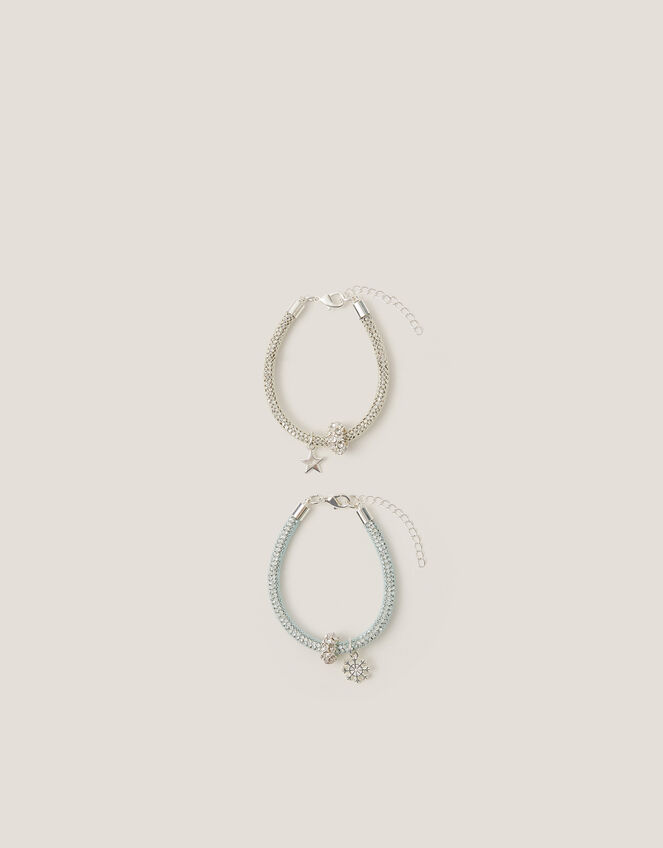 2-Pack Star & Snowflake Tube Bracelets, , large