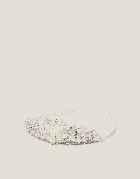 Flower Girl Diamante Tiara, , large