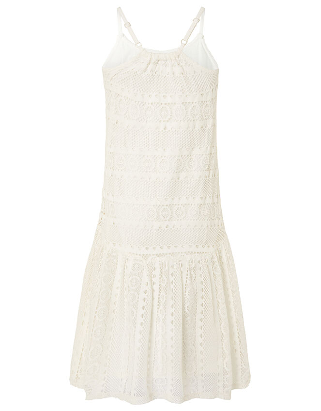 Cutwork Lace Dress, Ivory (IVORY), large