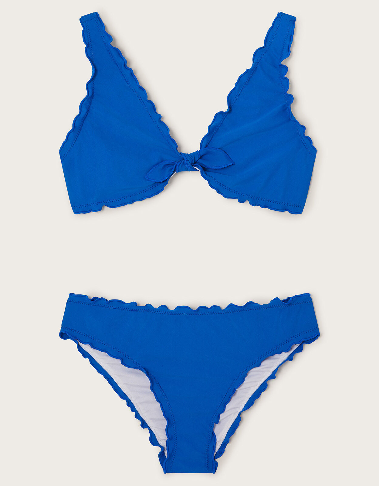 Frill Bikini Set Blue Girls Beach Swimwear Monsoon US