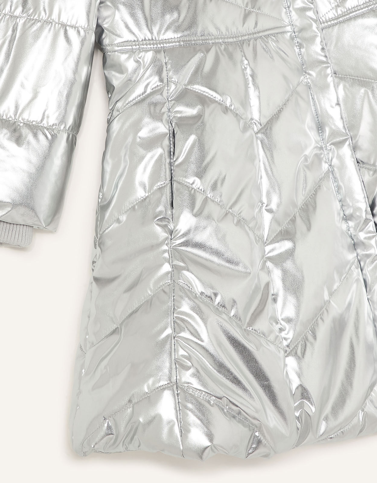 Girls cheap silver coat