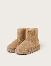 Shimmer Slouchy Boots, Tan (TAN), large