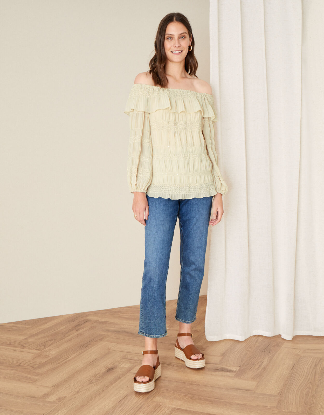 Plain off shoulder hotsell top