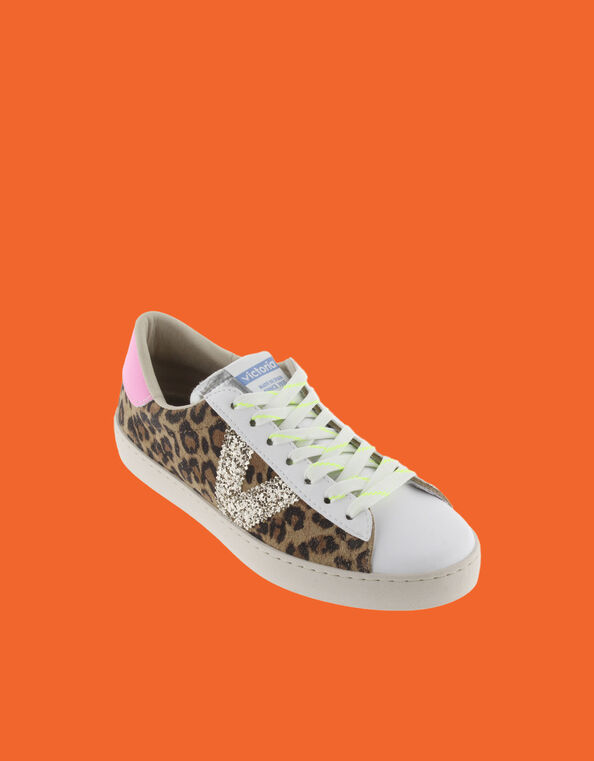 Victoria Berlin Leopard Print Sneakers, Leopard (LEOPARD), large