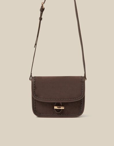 Amy Faux Suede Crossbody Bag, , large