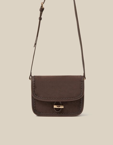 Amy Faux Suede Crossbody Bag, , large