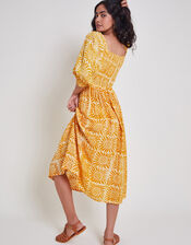 Sunny Batik Dye Dress, Orange (ORANGE), large