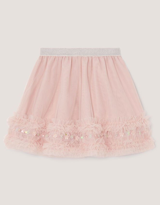 Carolyn Embellished Ruffle Skirt, Pink (PINK), large