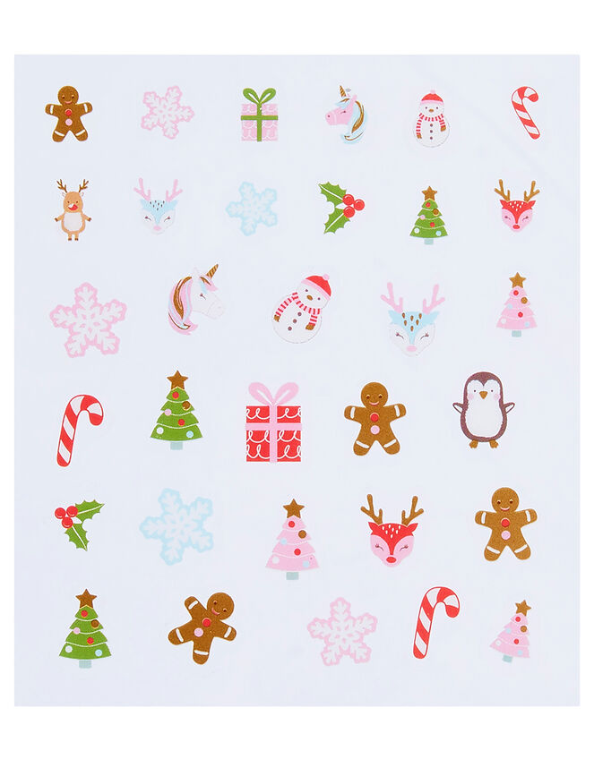 Festive Hair Accessory and Nail Sticker Set, , large