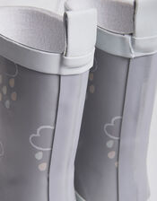 Grass and Air Colour-Revealing Wellies, Grey (GREY), large