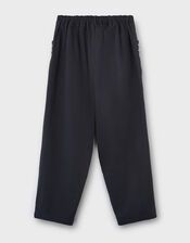 East Esme Embroidered Trousers, Grey (CHARCOAL), large