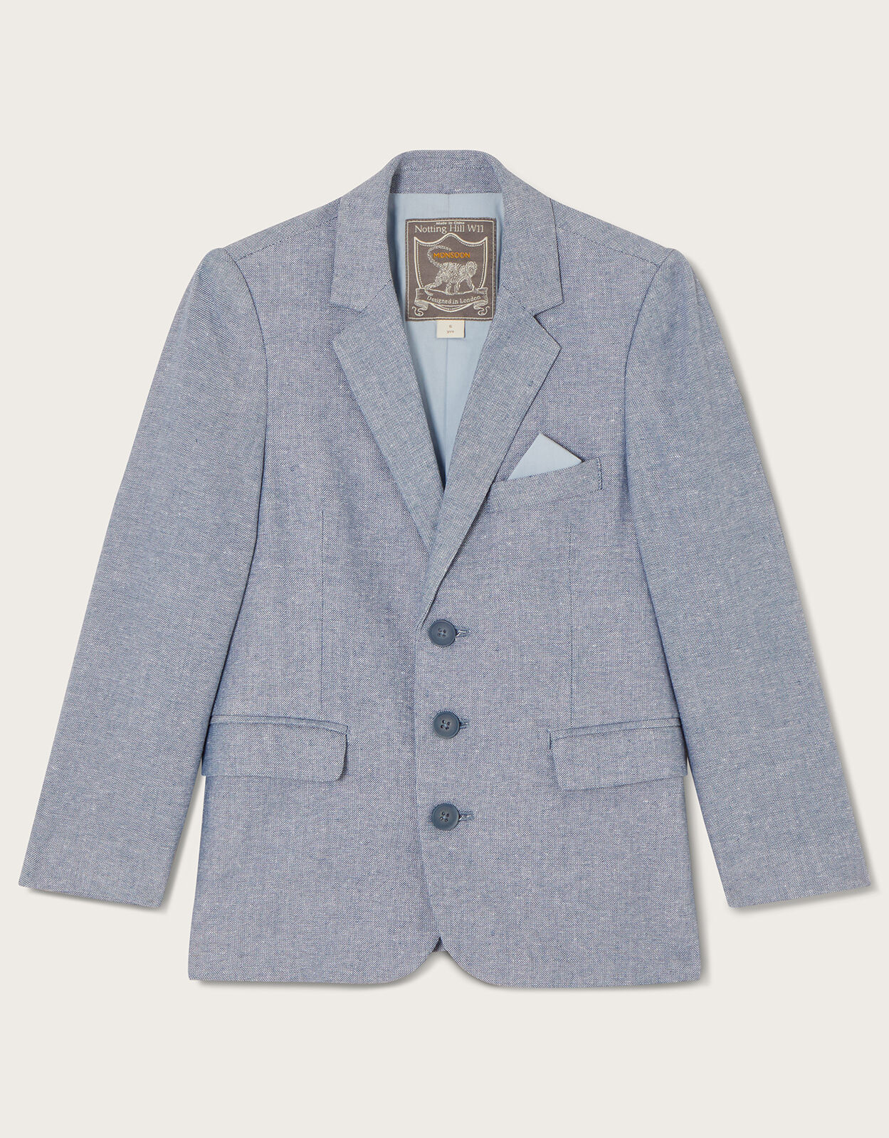 Nathan Pocket Detail Blazer Blue