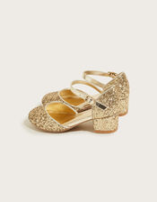 Glitter Sparkle Two-Part Heels, Gold (GOLD), large