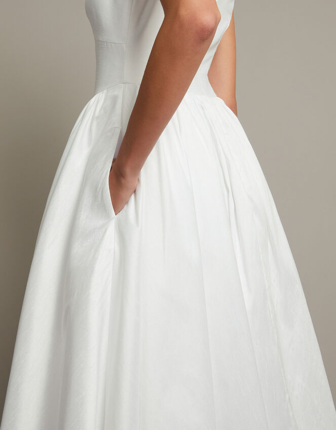 Colette Midi Wedding Dress, Ivory (IVORY), large