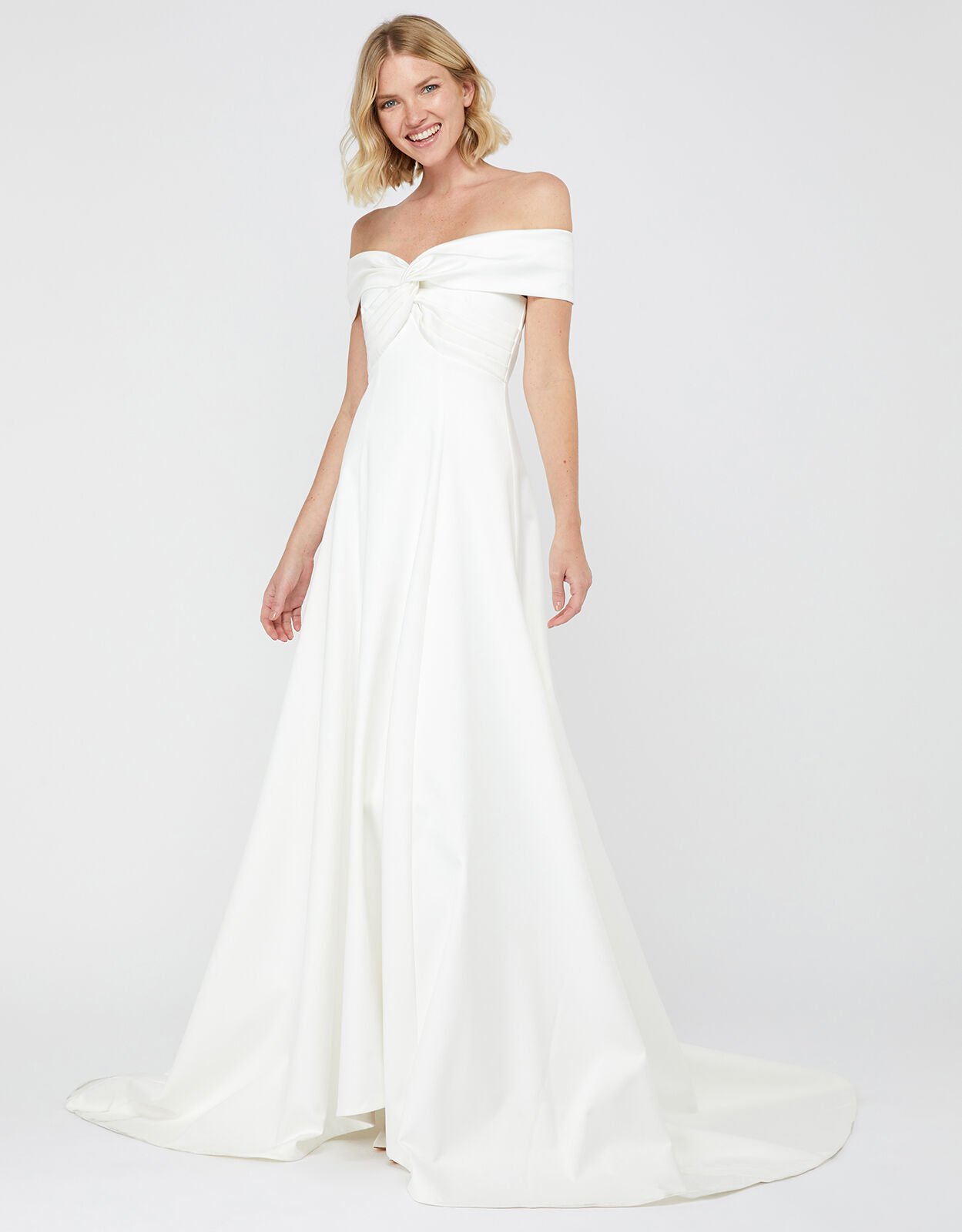 monsoon bardot wedding dress