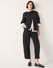 Simmi Asymmetrical Scarf Cardigan, Blue (NAVY), large