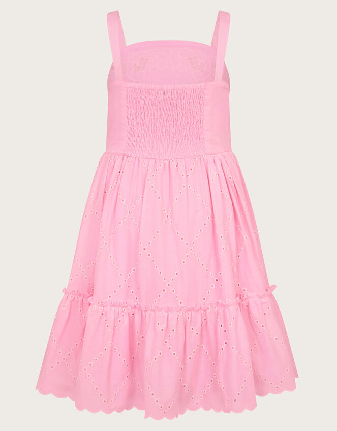 Cutwork Broderie Dress, Pink (PINK), large