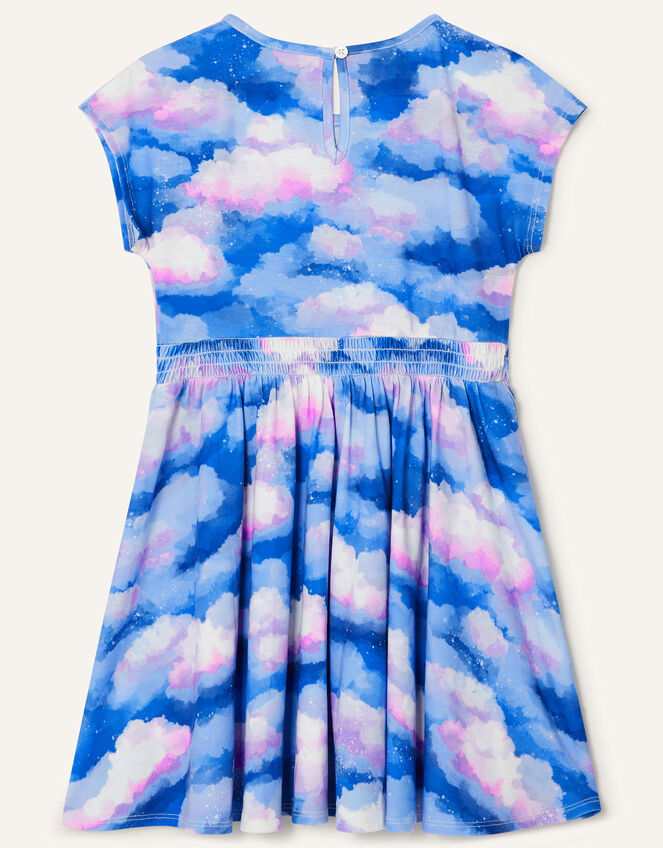 Sequin Star Cloud Print Jersey Top, Multi (MULTI), large