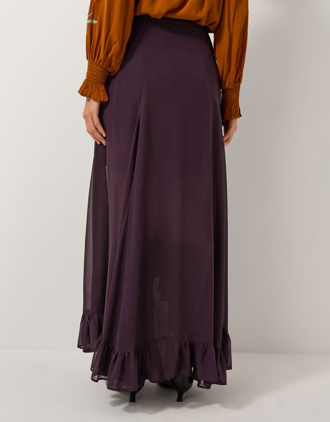 Elsie Frill Maxi Skirt, Purple (PURPLE), large