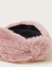 Fluffy Faux Fur Knot Headband, , large