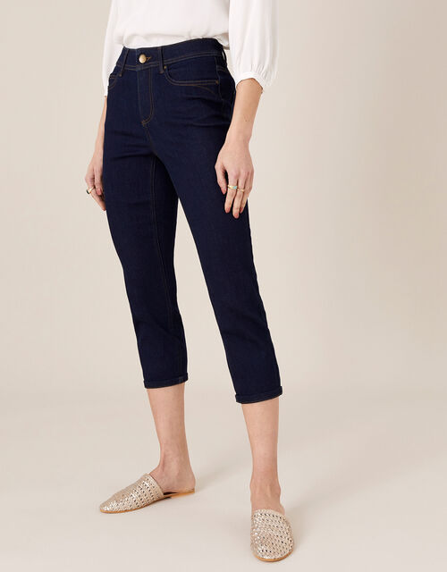 Idabella Crop Jeans with Organic Cotton, Blue (INDIGO), large