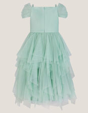 Scarlet Off The Shoulder Tulle Dress, Green (SAGE), large