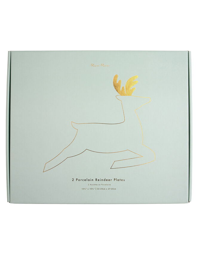 Meri Meri Porcelain Reindeer Plates Set of Two, , large