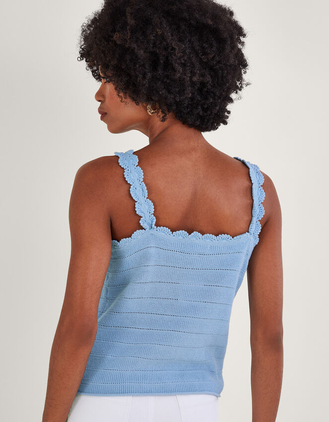 Hand Crochet Cami, Blue (BLUE), large