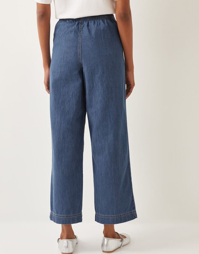 Harper Regular Wide Leg Jeans, Blue (DENIM BLUE), large