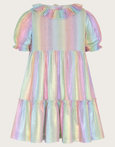 Baby Pastel Rainbow Dress, Multi (MULTI), large