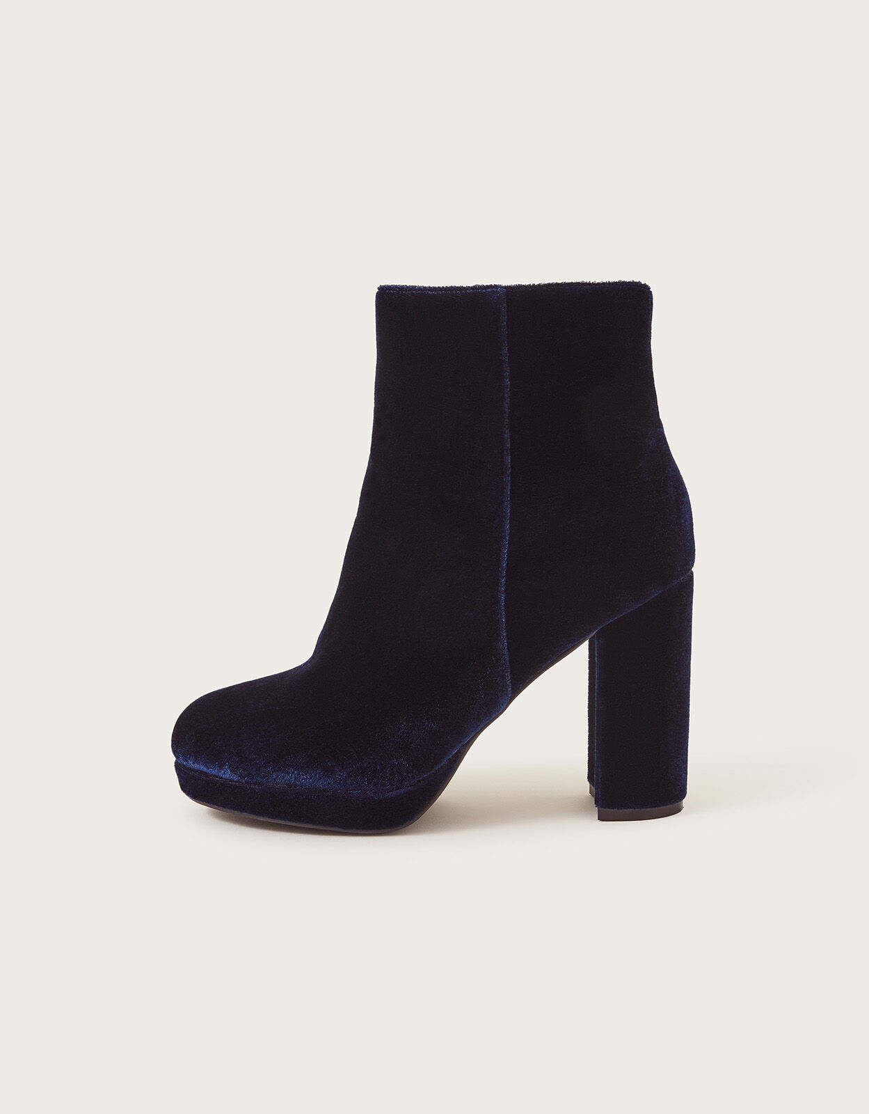 Navy on sale platform boots