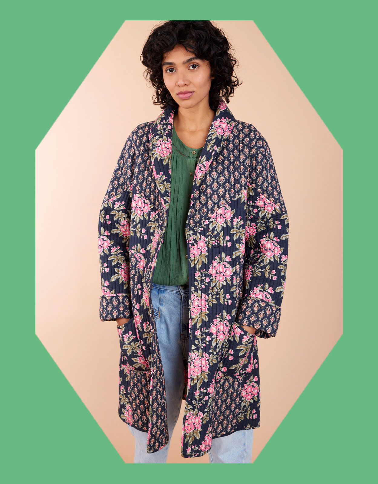 Monsoon charlotte coat top