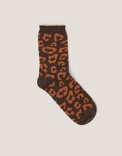 Leopard Print Socks, , large