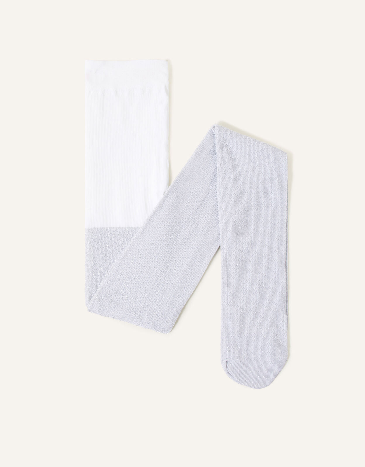 Girls white sparkle tights cheap