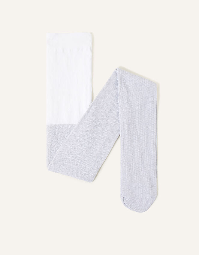 Annette Sparkle Tights, White (WHITE), large