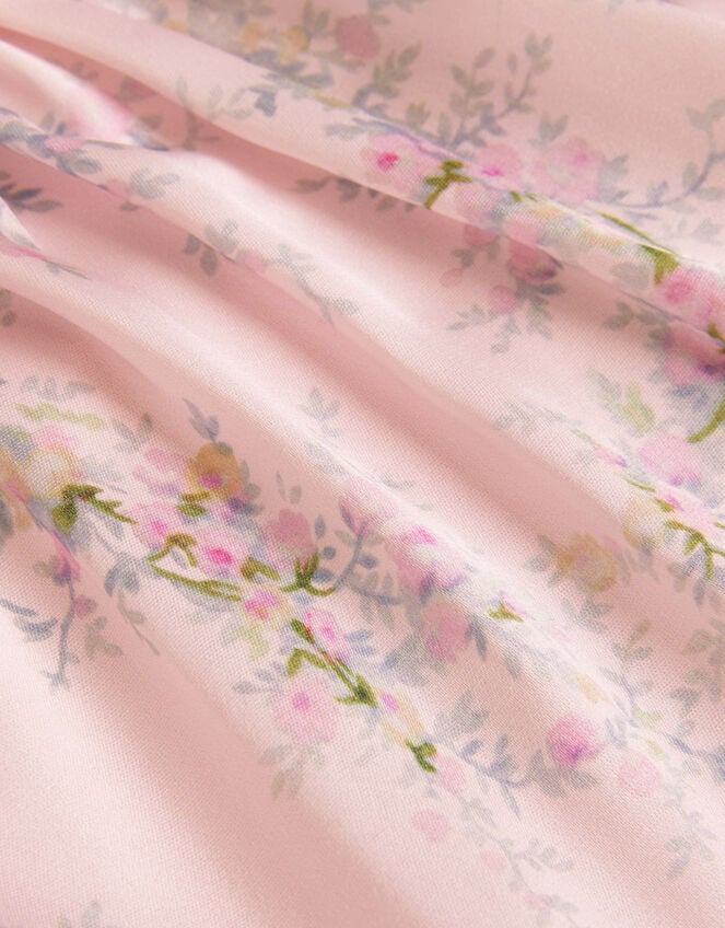 Esme Rose Satin Puff Top, Pink (PINK), large