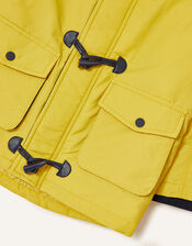 Duffle Parka Coat, Yellow (MUSTARD), large