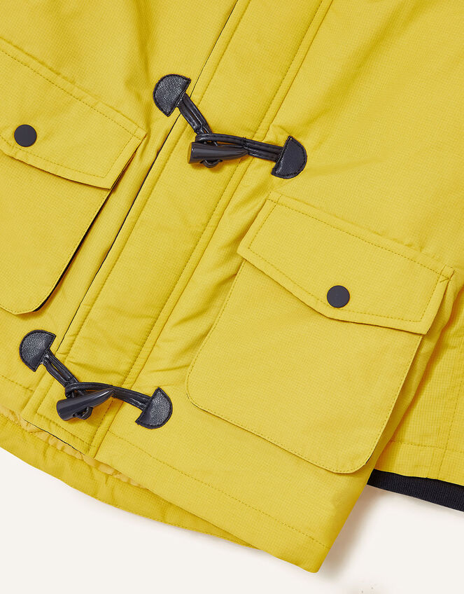 Duffle Parka Coat, Yellow (MUSTARD), large