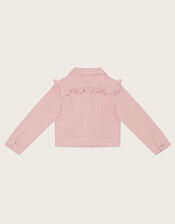 Frill Twill Jacket, Pink (PINK), large
