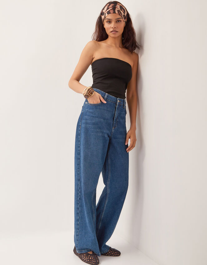 Billie Bandeau Top, Black (BLACK), large