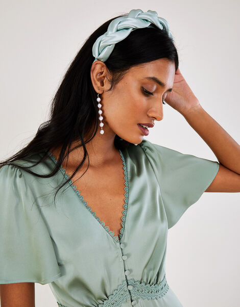 Plait Headband, Green (SAGE), large