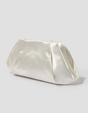 Oona Pleat Satin Clutch Bag, , large