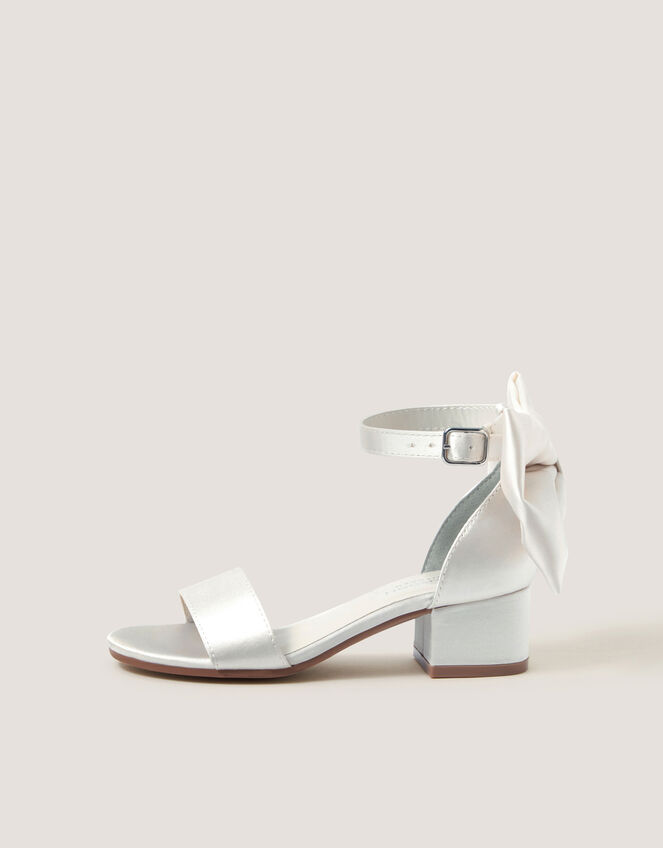 Open-Toe Bow Heels, Ivory (IVORY), large