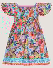 Baby Alani Fruit Print Dress, Pink (PINK), large